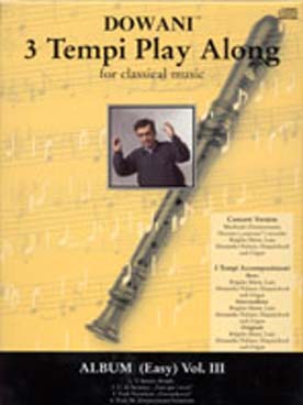 Illustration de ALBUM 3 flûte à bec soprano (facile) : Susato, Sermisy, traditionnel (fl. à bec + CD)