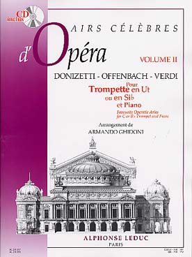 Illustration de AIRS CÉLÈBRES D'OPÉRAS : Donizetti - Verdi - Offenbach (tr. Ghidoni) - Vol. 2 avec CD
