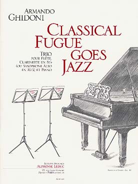 Illustration de Classical fugue goes jazz pour flûte, clarinette ou saxophone et piano