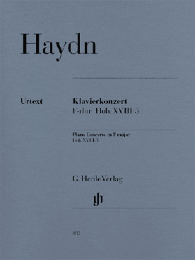 Illustration de Concerto Hob. XVIII:3 en fa M pour piano et cordes, piano conducteur et parties séparées
