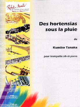 Illustration de Des hortensias sous la pluie