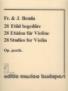 Illustration benda etudes (28) op. posthume