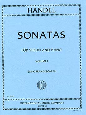 Illustration haendel 6 sonates vol. 1
