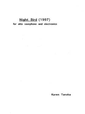 Illustration tanaka night bird pour saxophone & bande