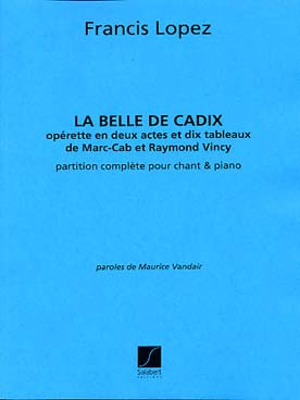 Illustration de La Belle de Cadix pour chant/piano
