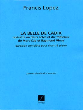 Illustration de La Belle de Cadix pour chant/piano
