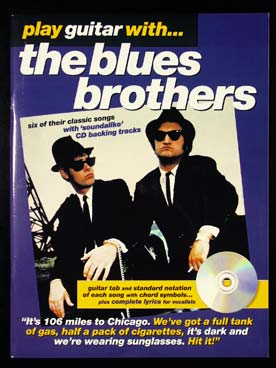 Illustration play guitar with the blues brothers+cd
