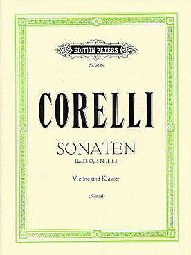 Illustration de 6 Sonates pour op. 5 (éd. Peters) - Vol. 1 : n° 1, 4 et 8