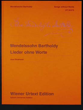 Illustration de Romances sans paroles, recueil - éd. Wiener Urtext