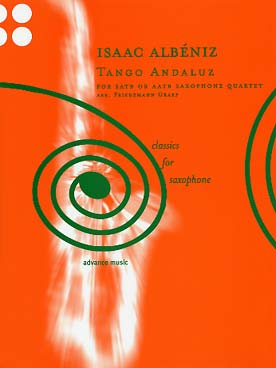Illustration de Tango andaluz, tr. F. Graef pour quatuor de saxophones SATB