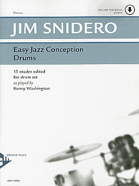 Illustration snidero easy jazz conception drums +cd