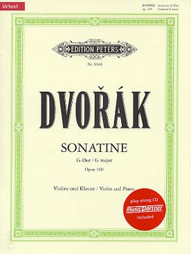 Illustration dvorak sonatine op. 100 en sol maj + cd