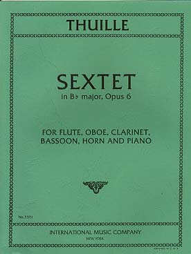 Illustration de Sextuor op. 6 en si b M pour flûte, hautbois, clarinette, basson, cor et piano