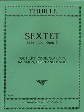 Illustration de Sextuor op. 6 en si b M pour flûte, hautbois, clarinette, basson, cor et piano