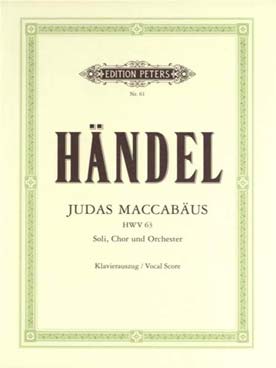 Illustration de Judas Maccabäus HWV 63 pour chant et  piano