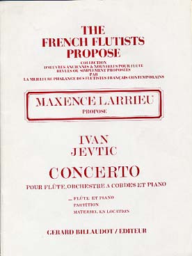 Illustration de Concerto flûte et orchestre, réd. piano    