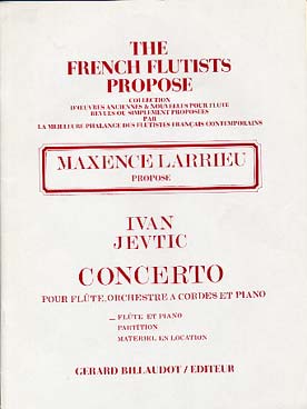 Illustration de Concerto flûte et orchestre, réd. piano