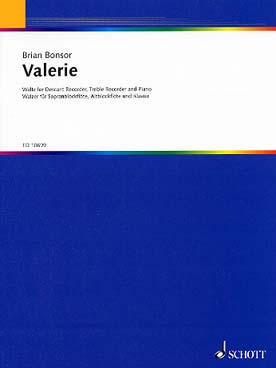 Illustration de Valérie pour 2 flutes à bec et clavier (conducteur + parties séparées)