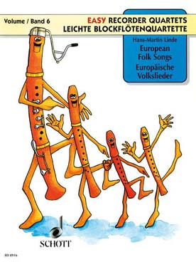 Illustration de Europäische volkslieder pour 4 flutes à bec