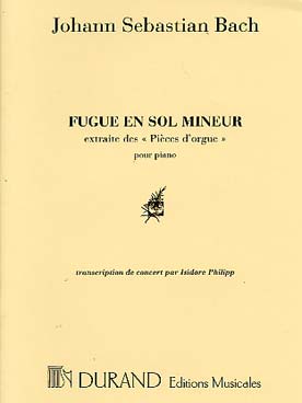 Illustration de Fugue BWV 578 en sol m