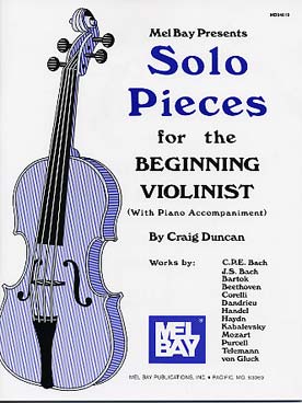 Illustration de SOLOS PIECES for the beginning violinist (sél. Craig Duncan)