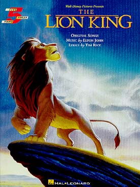 Illustration de DISNEY Le ROI LION (Elton John) : très facile série Five finger