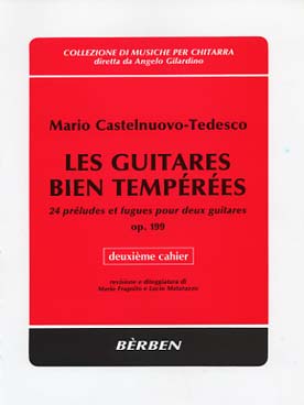 Illustration de Les Guitares bien tempérées, 24 préludes et fugues (tr. Matarazzo et Fragnito) - Vol. 2 : 6 Préludes et fugues op. 199