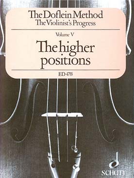 Illustration de L'École du violon, 4me et 5me positions - Vol. 5 (anglais)