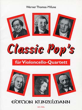 Illustration de Classic pops pour 4 violoncelles