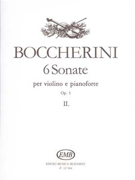 Illustration boccherini 6 sonates op. 5 vol. 2
