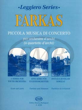 Illustration de Picola musica di concerto pour orchestre à cordes ou quintette à cordes (C + P)