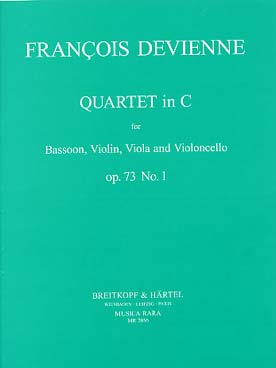 Illustration de Quatuor op. 73 N° 1 en do M pour basson, violon, alto et violoncelle