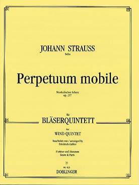 Illustration de Perpetuum mobile pour flûte, hautbois, clarinette, cor et basson