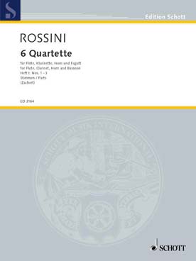 Illustration de 6 Quatuors de bois (flûte, clarinette, cor anglais et basson) - Vol. 1