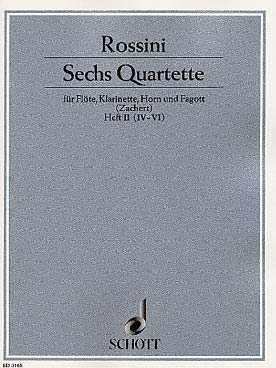 Illustration de 6 Quatuors de bois (flûte, clarinette, cor anglais et basson) - Vol. 2 (IV à VI)