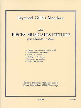 Illustration de 6 Pièces musicales d'étude