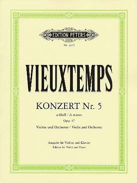Illustration de Concerto N° 5 op. 37 en la m - éd. Peters