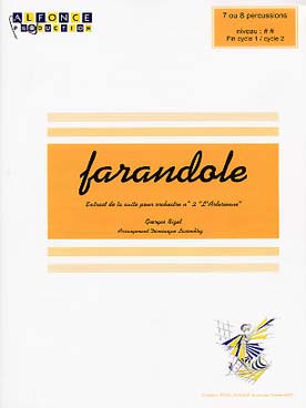 Illustration de Farandole de l'Arlésienne, tr. Lacomblez pour 7 ou 8 percussions