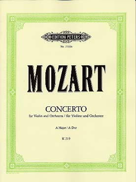 Illustration mozart concerto n°  5 k 219 en la maj