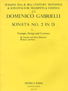Illustration gabrielli sonate n° 2 en re maj