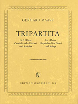 Illustration de Tripartita pour 3 flutes, violoncelle ou piano et cordes
