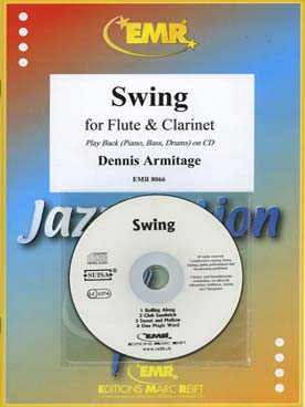 Illustration de Collection "Jazzination" avec piano + CD - Swing pour flûte et clarinette