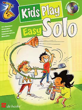 Illustration kids play easy solo