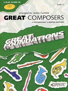 Illustration de Great composers pour saxophone alto ou baryton + CD