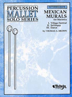 Illustration de Mexican murals for marimba solo