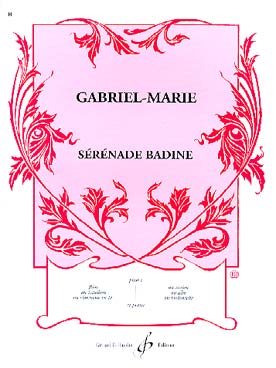 Illustration de Sérénade badine pour flûte ou hautbois ou violon ou alto ou violoncelle ou clarinette en la et piano