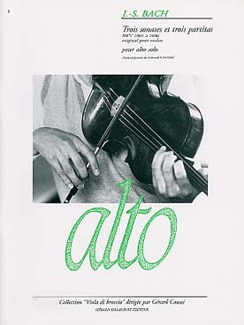 Illustration de 6 Sonates et partitas BWV 1001 à 1006 pour violon, tr. pour alto - éd. Billaudot (tr. Causse)