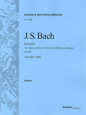 Illustration de Concerto BWV 1060 en ré m - conducteur