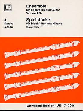 Illustration de SPIELSTÜCKE pour 1, 2, et 3 flûtes à bec et guitare - Vol. 2/b
