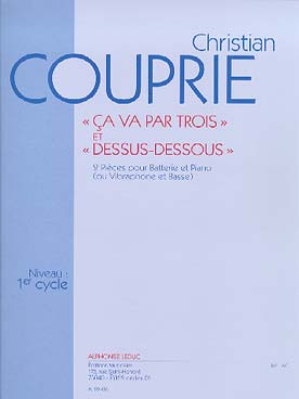 Illustration de Ça va par trois - Dessus-dessous, pour batterie et piano